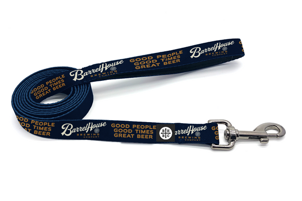 BarrelHouse Blue and Gold Dog Leash