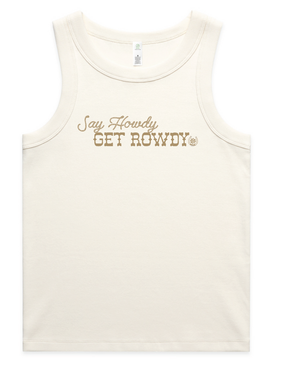 Tank- Say Howdy - Ecru