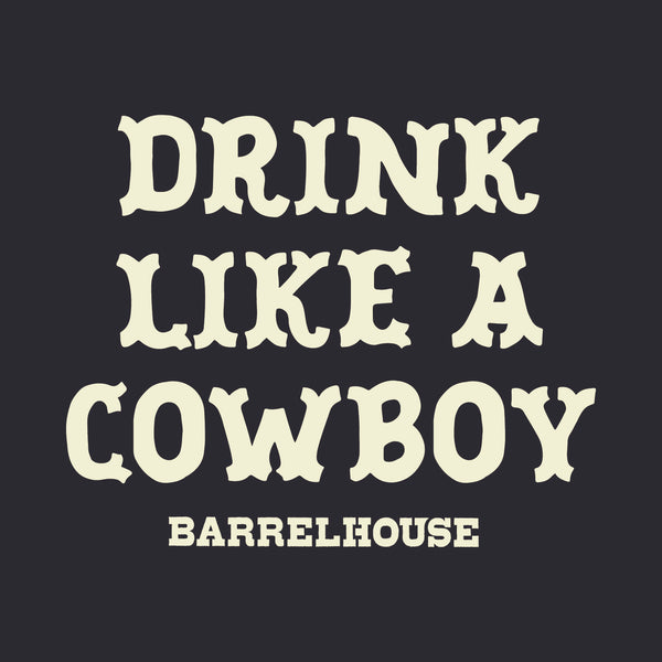 Womens - Drink Like A Cowboy Tee - Black